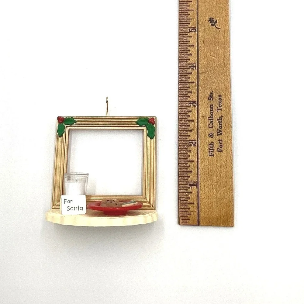 Christmas Ornaments‎ Lot 5pc Birdhouse Tree Santa Cookies